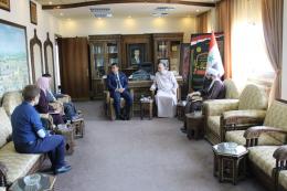التقى الشيخ د.محمد عبد الستار وزير الأوقاف في مكتبه   القنصل الفخري الماليزي في سورية  السيد سمير الكور 